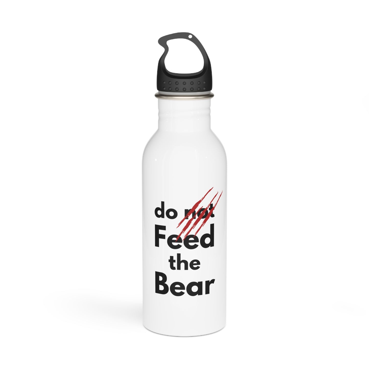 'Do Not Feed the Bear' Adventure Ready Stainless Steel Water Bottle
