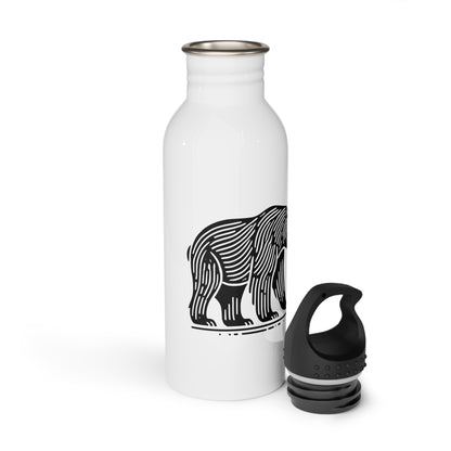 scandinavian minimalistic Design BEAR Steel Water Bottle – Adventure & Nature Inspired Drinkware