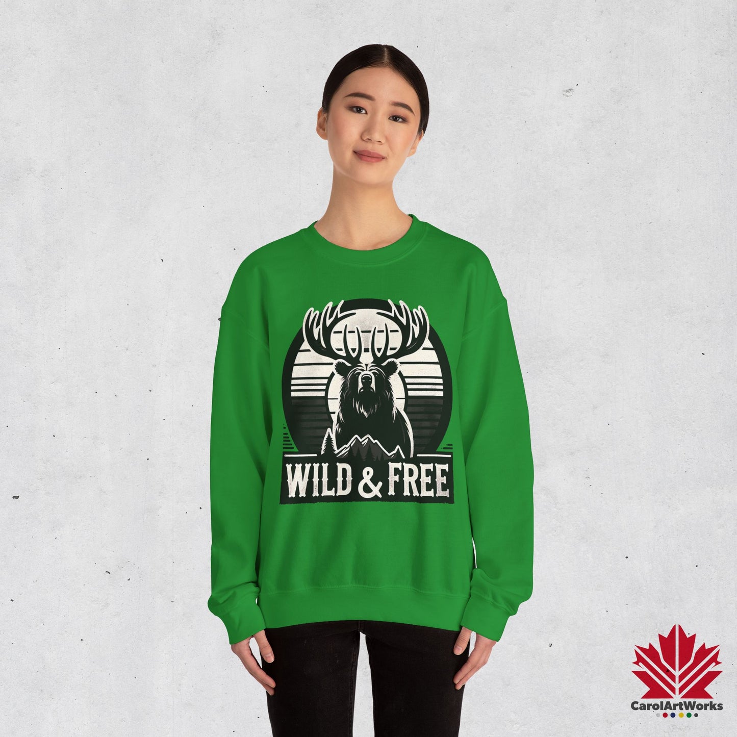 “Wild & Free” Unisex Sweatshirt – Cozy Everyday Essential
