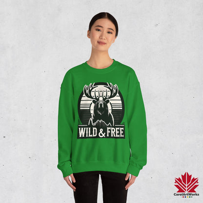 “Wild & Free” Unisex Sweatshirt – Cozy Everyday Essential