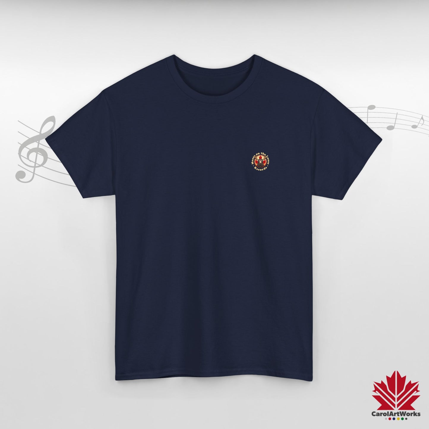 "Moose on the Loose Records" Classic Cotton Tee - Wear the Sound of Canada
