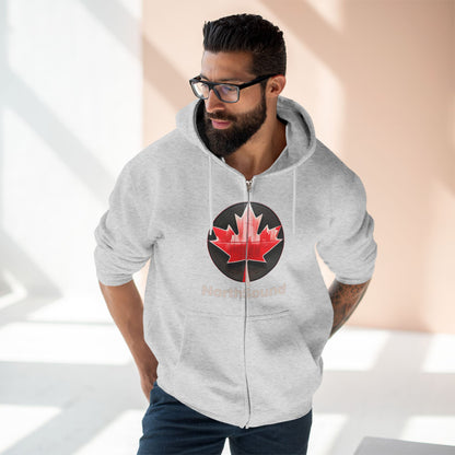 "NorthSound" Unisex Zip Hoodie - Zip Up and Tune In to Canadian Vibes