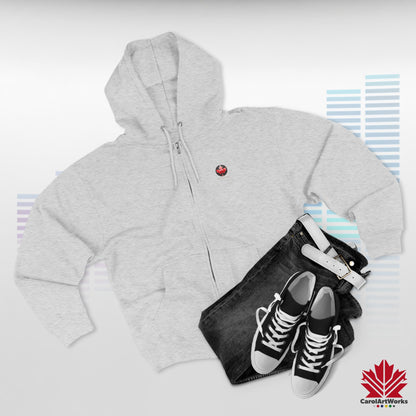 "NorthSound" Unisex Zip Hoodie - Zip Up and Tune In to Canadian Vibes