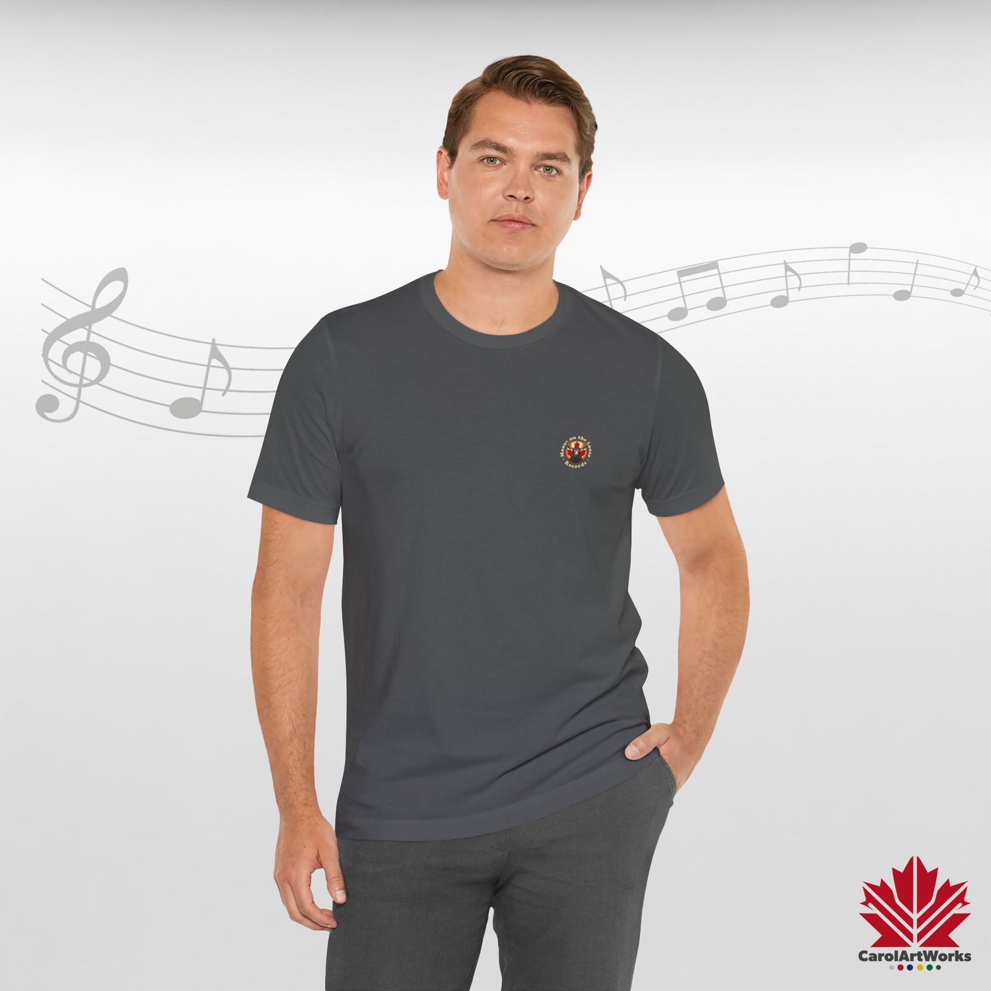 “Moose on the Loose Records” Unisex Short Sleeve Tee – A Hit for Every Playlist