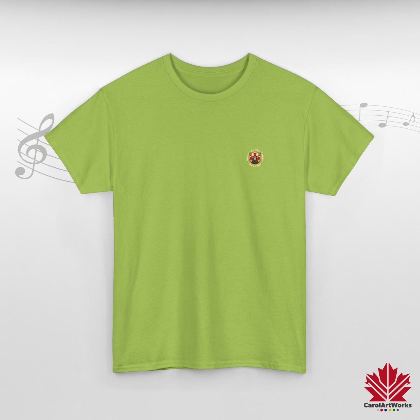 "Moose on the Loose Records" Classic Cotton Tee - Wear the Sound of Canada