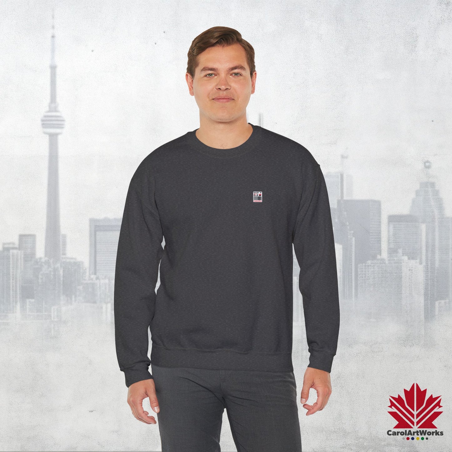 “Made in Canada” Unisex Sweatshirt – Minimalist, Playful and Proud