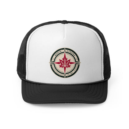 “North Strong” Trucker Cap – Adjustable Mesh Hat for Outdoor Adventures