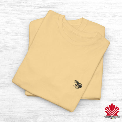 scandinavian minimalistic BEAVER Design Unisex Cotton Tee – Soft and Comfortable Everyday Wear