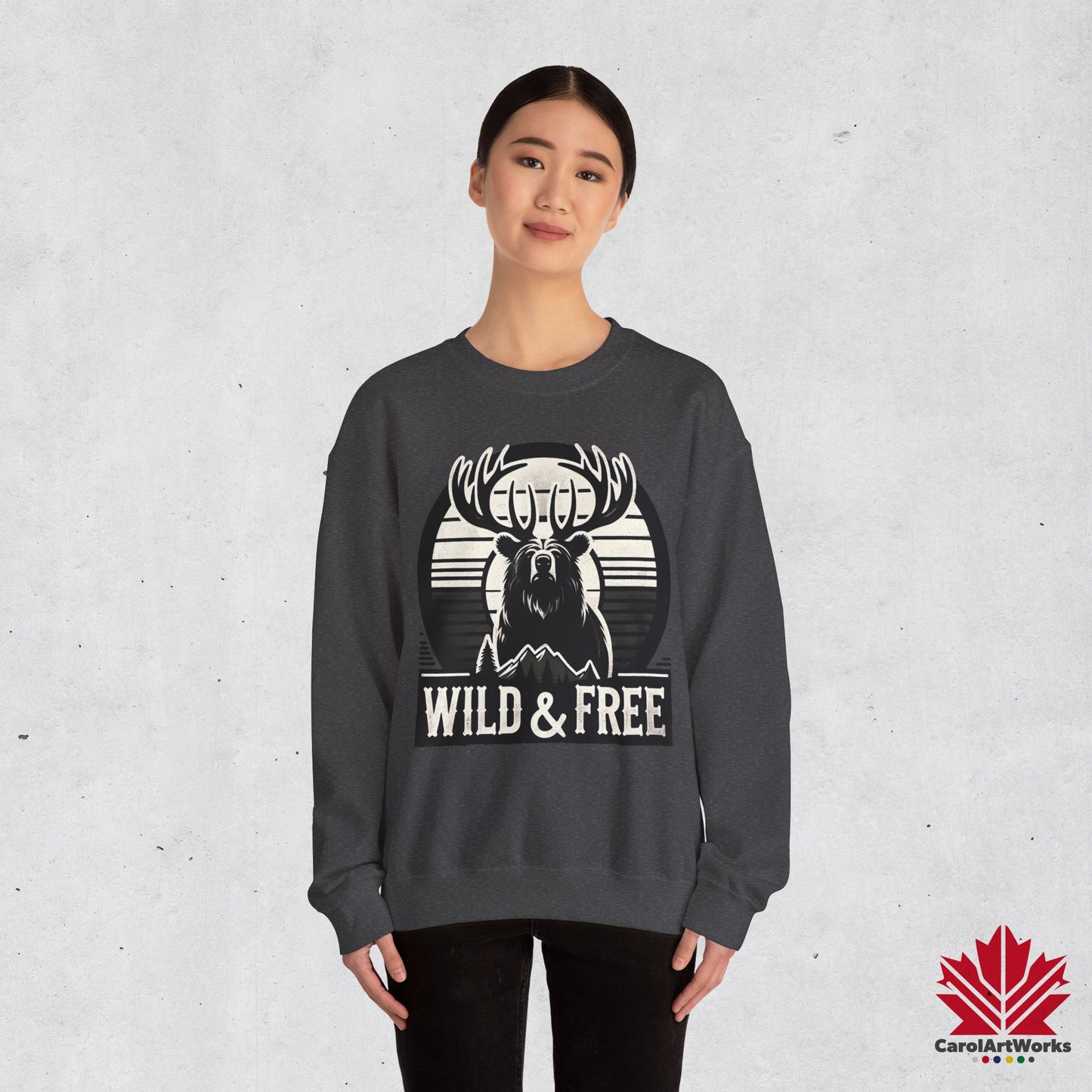 “Wild & Free” Unisex Sweatshirt – Cozy Everyday Essential