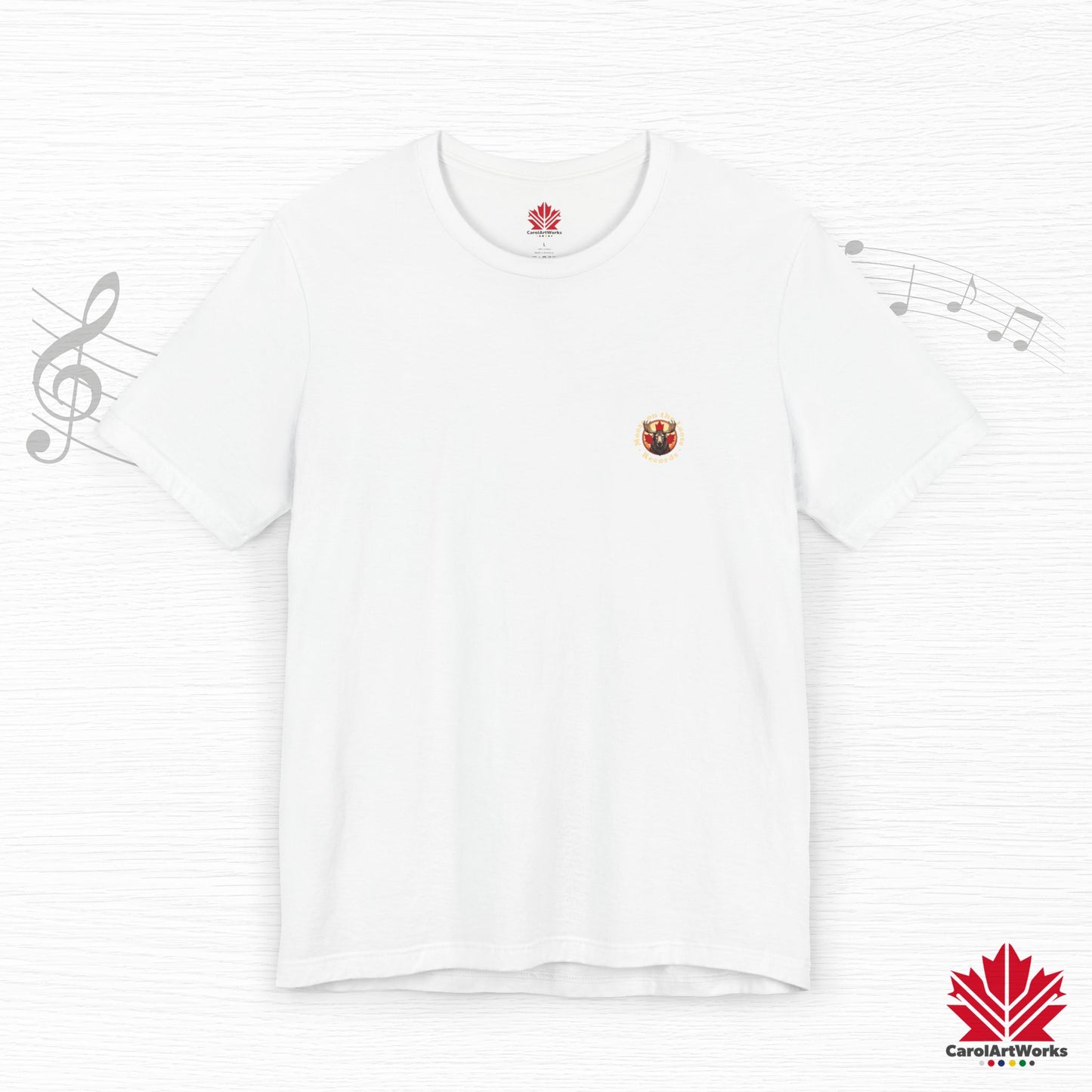 “Moose on the Loose Records” Unisex Short Sleeve Tee – A Hit for Every Playlist