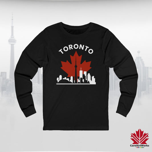 T-shirt à manches longues Toronto Leafline pour les journées fraîches en ville