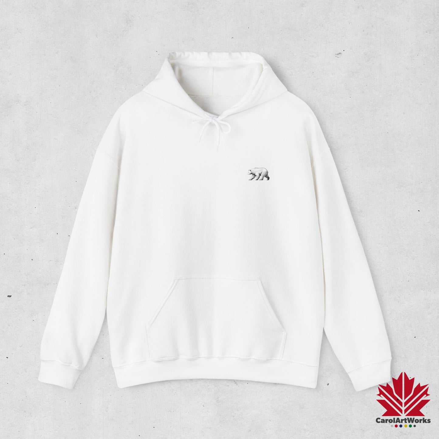 Sweat à capuche unisexe au design minimaliste scandinave BEAR – Parfait pour un usage quotidien