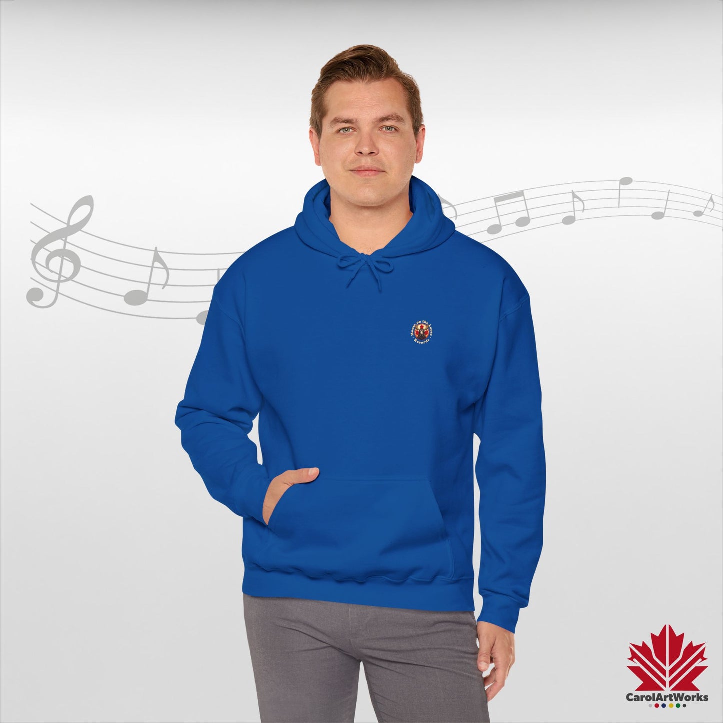 “Moose on the Loose Records” Unisex Hoodie – The Beat of Canada in Cozy Comfort