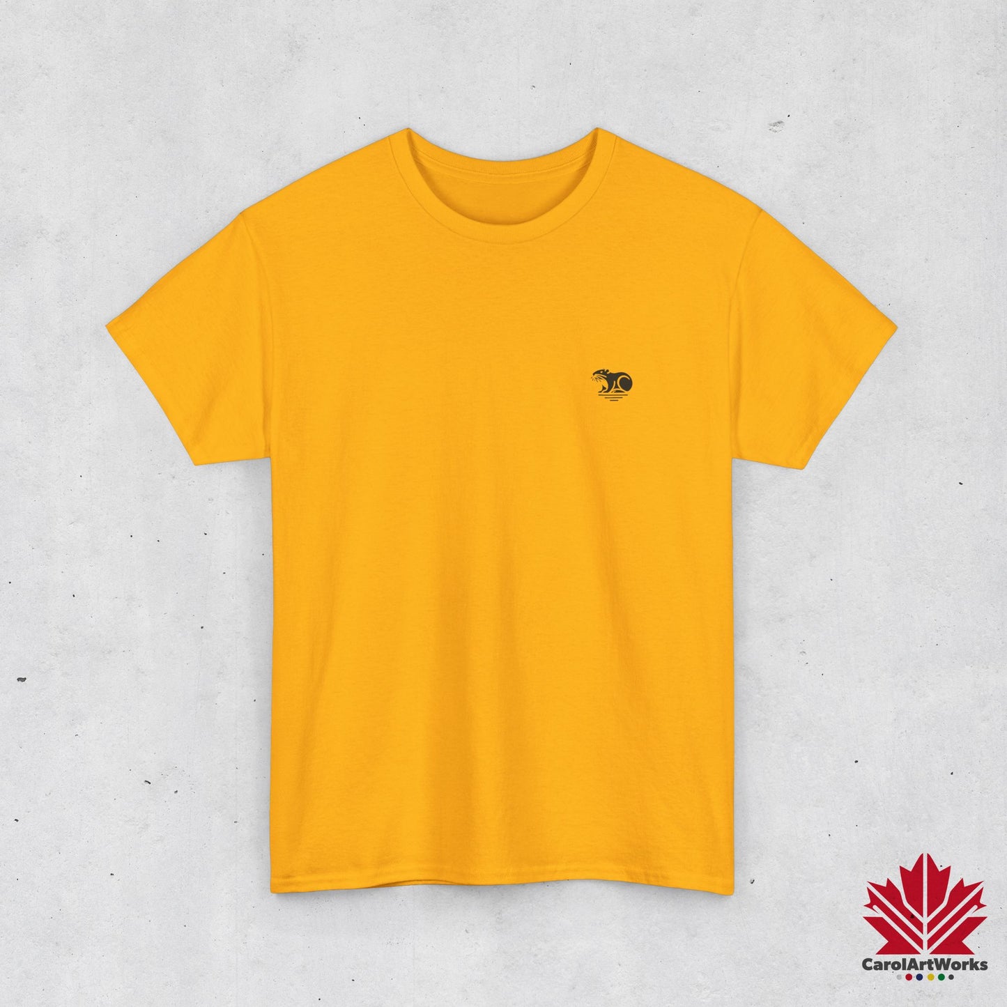 scandinavian minimalistic BEAVER Design Unisex Cotton Tee – Soft and Comfortable Everyday Wear