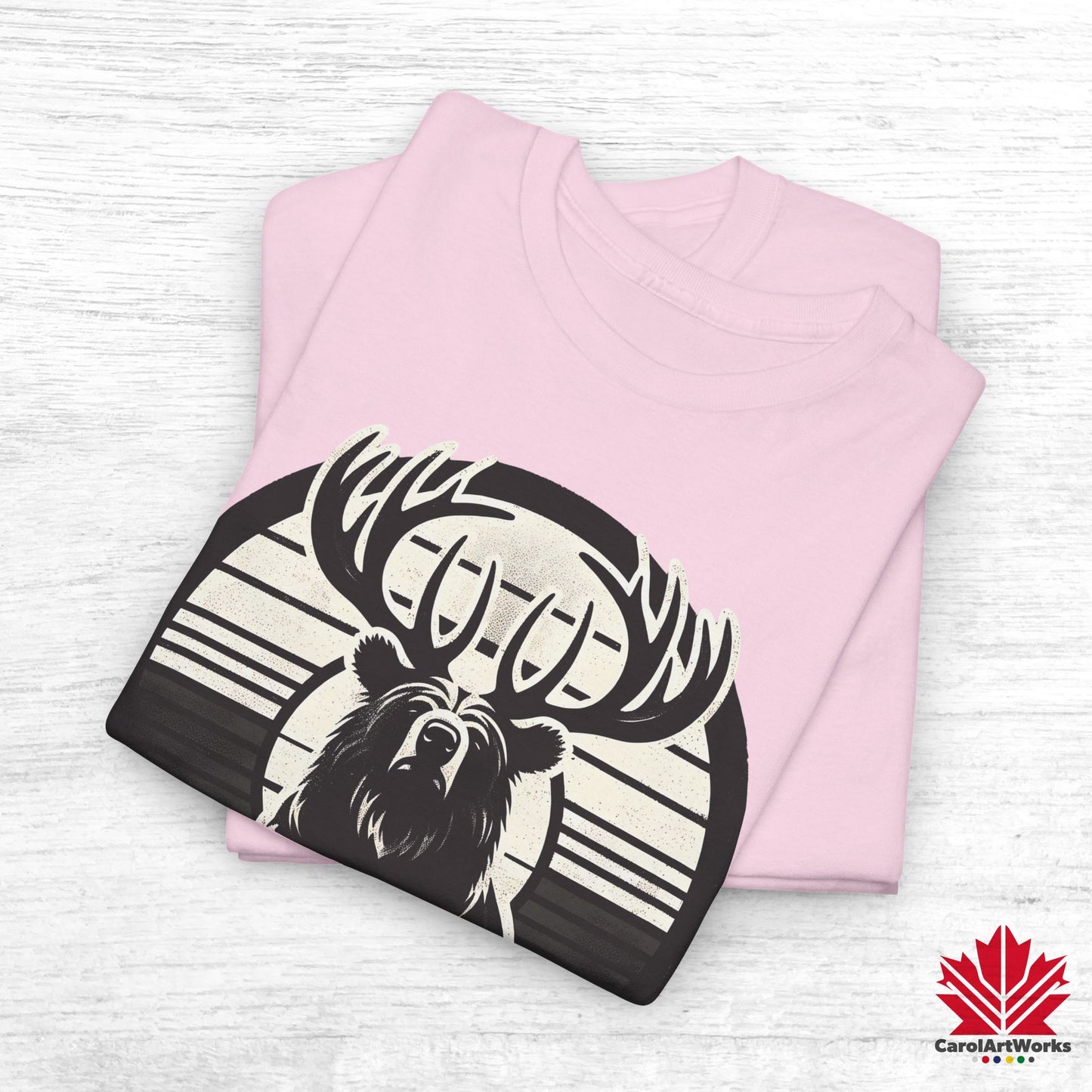“Wild & Free” Unisex Cotton Tee – Nature Inspired Graphic T-Shirt