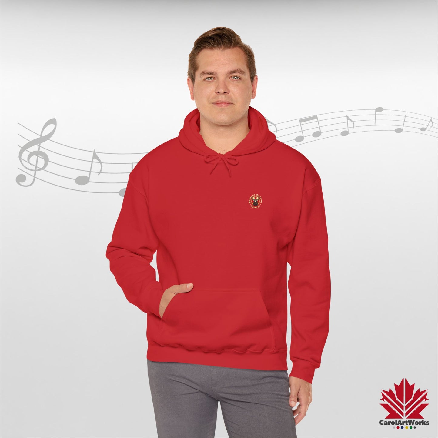 “Moose on the Loose Records” Unisex Hoodie – The Beat of Canada in Cozy Comfort