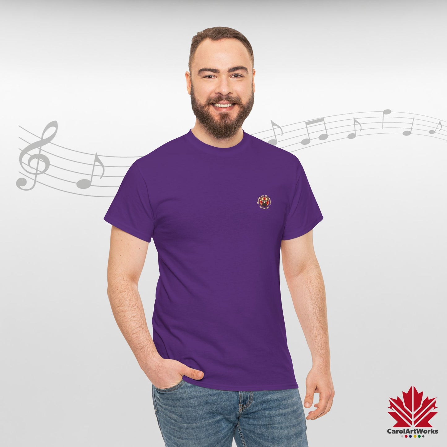 "Moose on the Loose Records" Classic Cotton Tee - Wear the Sound of Canada