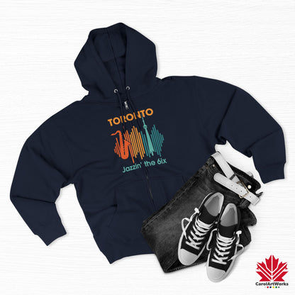 Toronto Jazzin' the 6ix – Sweat à capuche zippé pour des mouvements fluides et des rythmes de rue