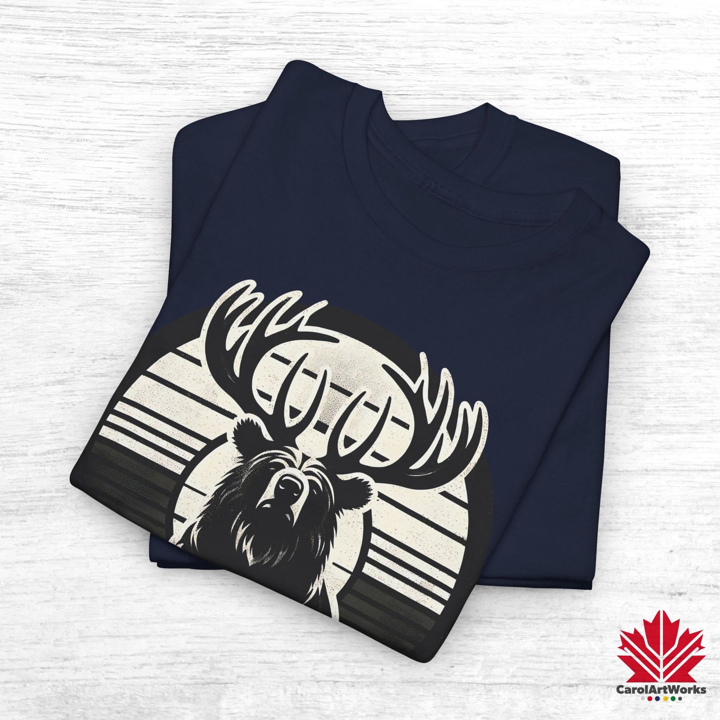 “Wild & Free” Unisex Cotton Tee – Nature Inspired Graphic T-Shirt