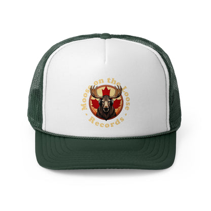 “Moose on the Loose Records” Trucker Hat – Musical Retro Style Hat