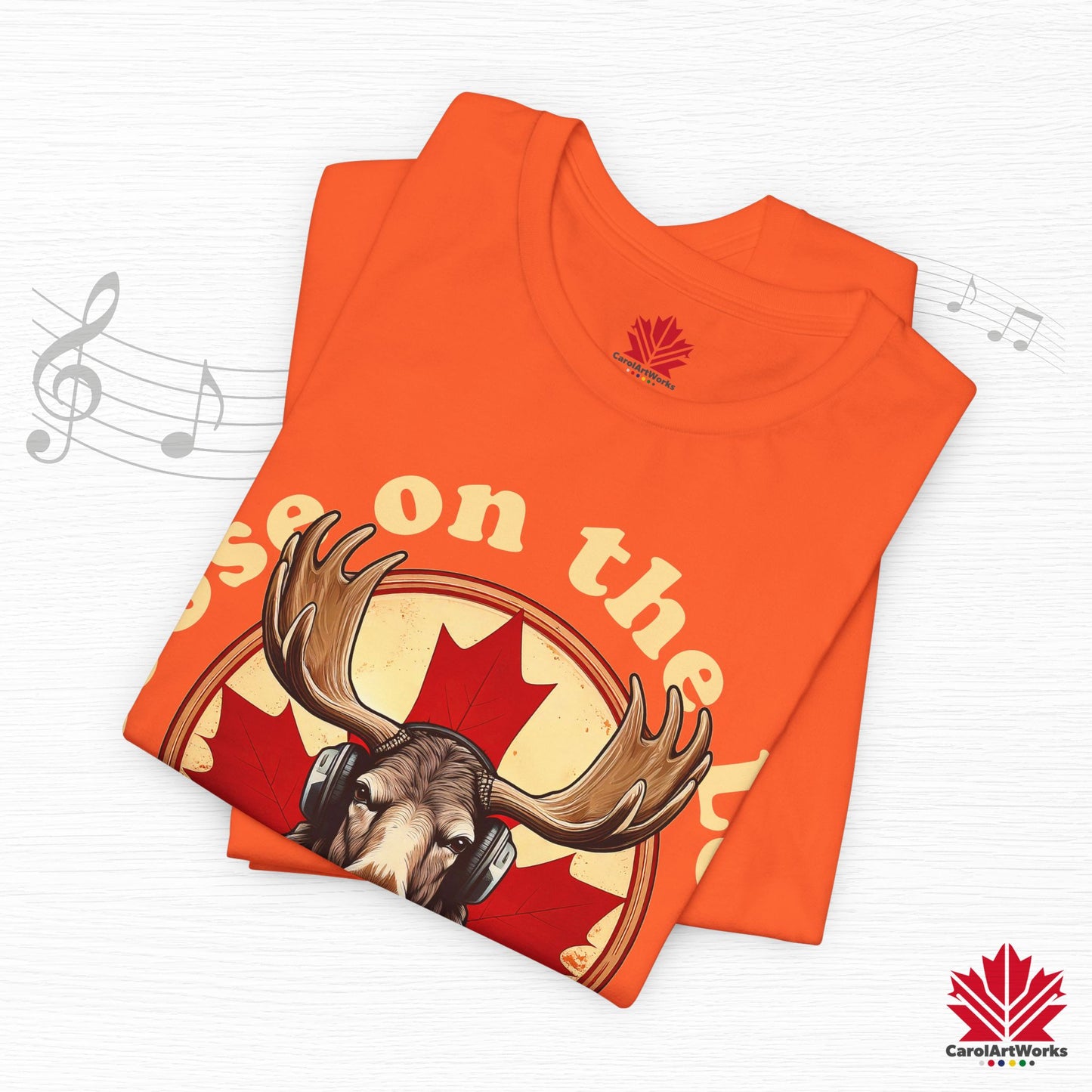 “Moose on the Loose Records” Unisex Short Sleeve Tee – A Hit for Every Playlist
