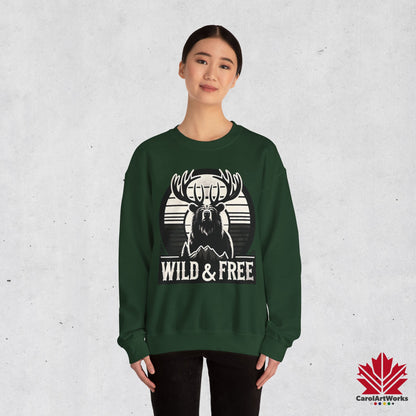“Wild & Free” Unisex Sweatshirt – Cozy Everyday Essential