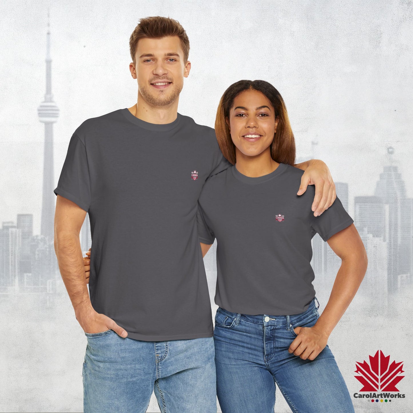 “Canada Strong Again” Unisex Cotton Tee – Comfortable Casual Wear
