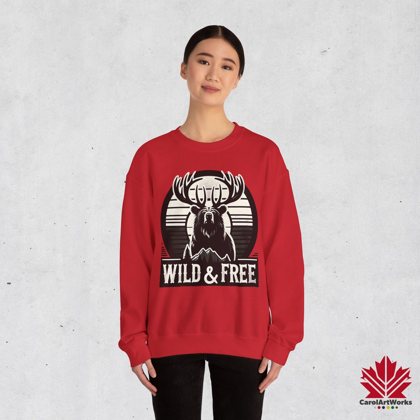 “Wild & Free” Unisex Sweatshirt – Cozy Everyday Essential