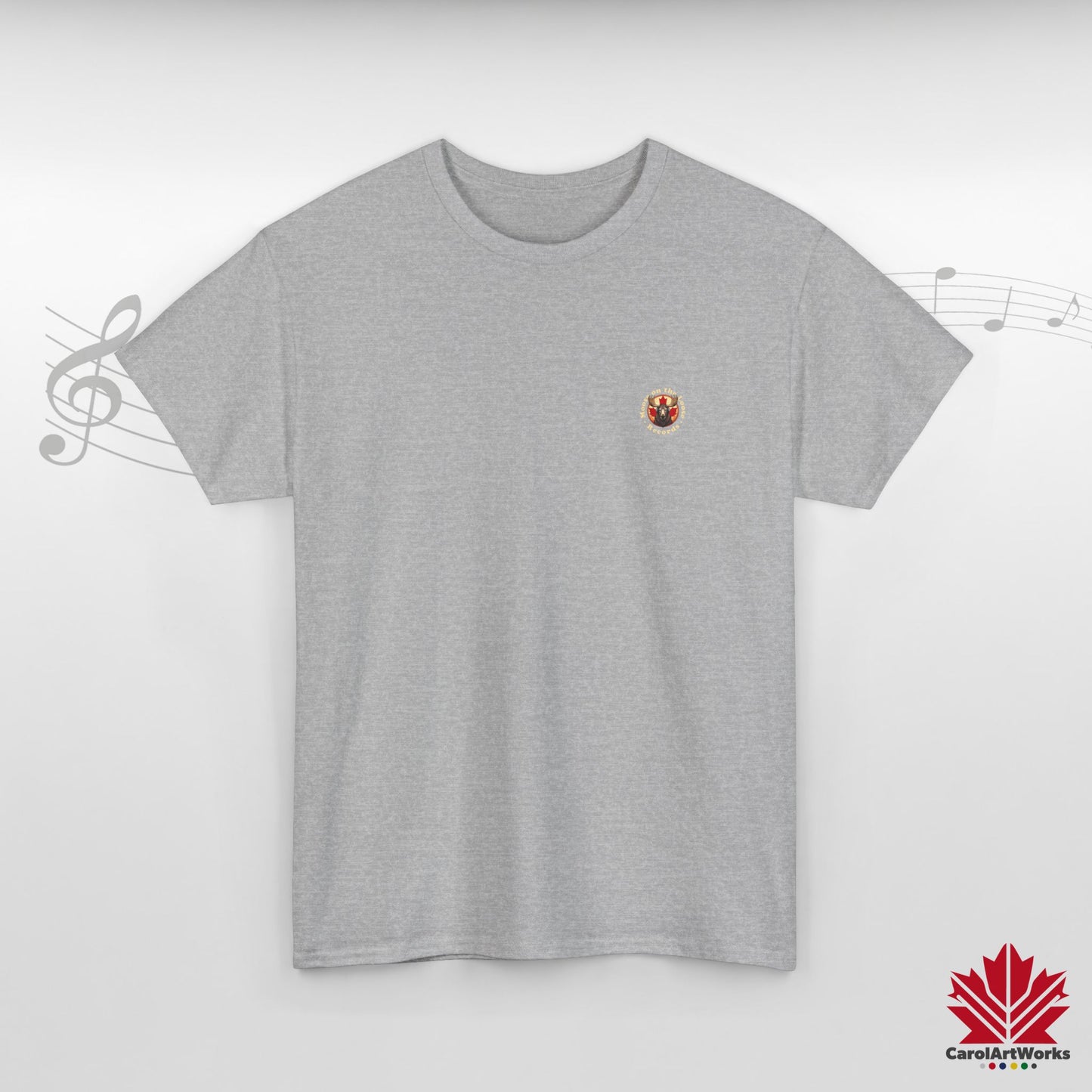 "Moose on the Loose Records" Classic Cotton Tee - Wear the Sound of Canada