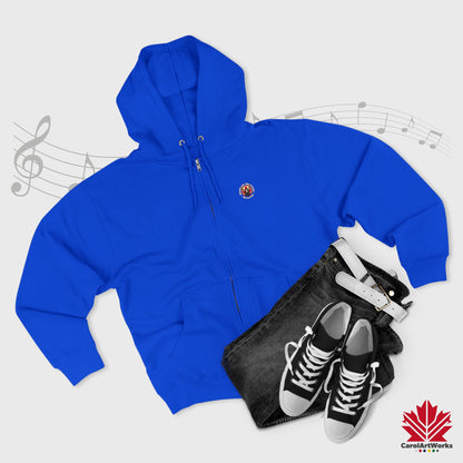 "Moose on the Loose Records" Unisex Zip Hoodie - Cozy and Stylish for Music Lovers