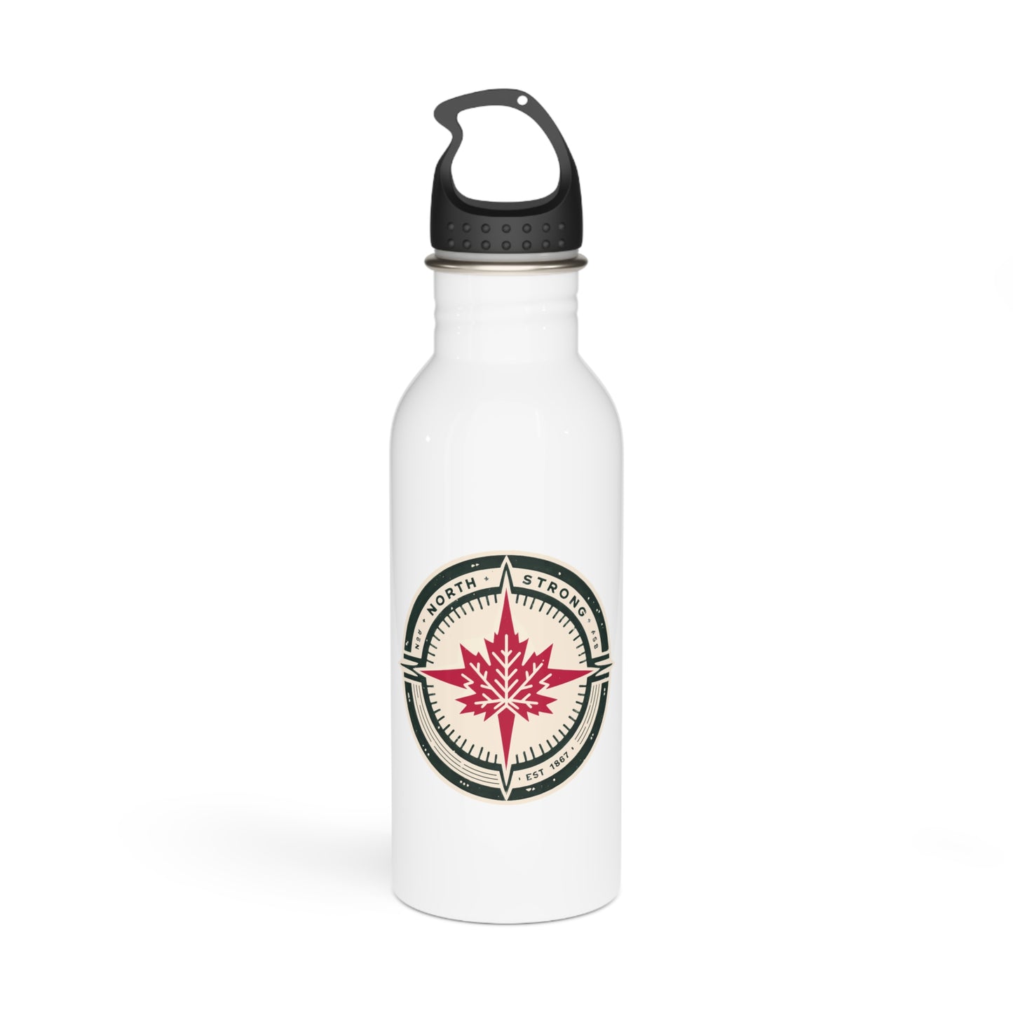 “North Strong” Stainless Steel Water Bottle – Eco-Friendly Travel Hydration