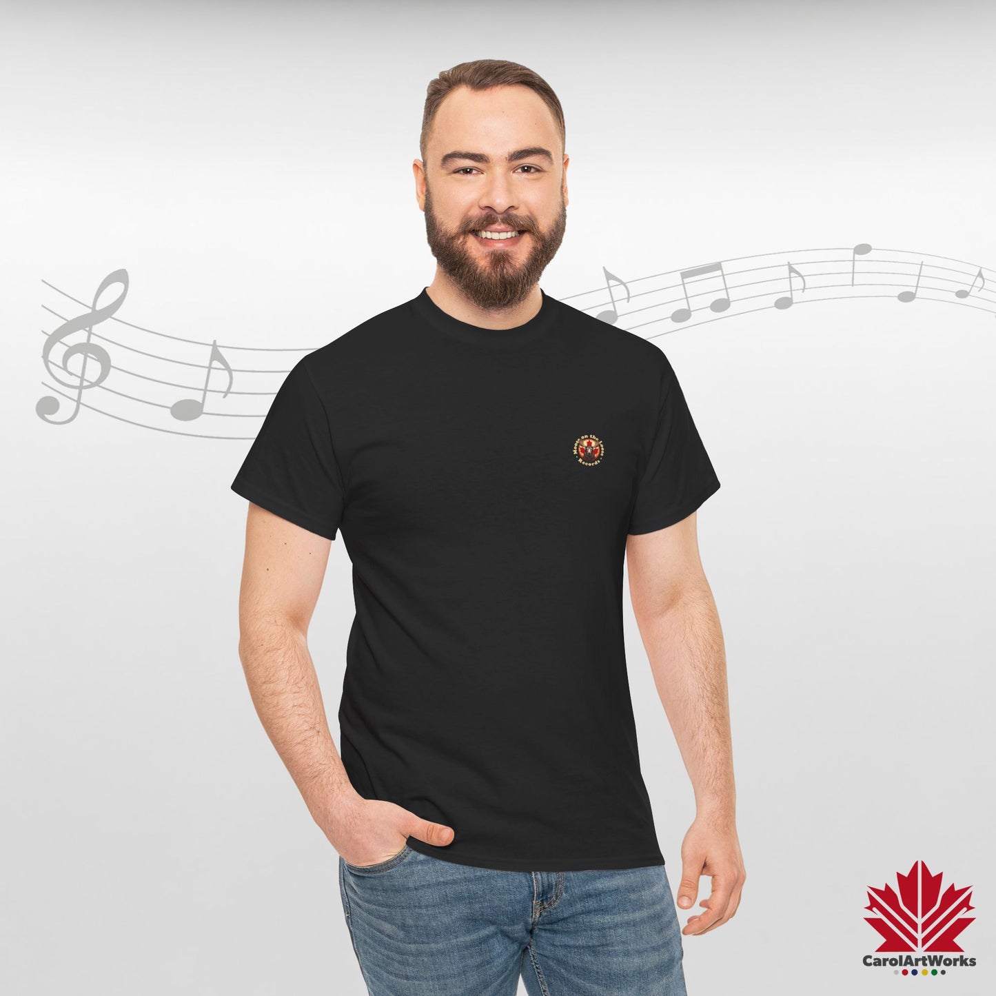 "Moose on the Loose Records" Classic Cotton Tee - Wear the Sound of Canada