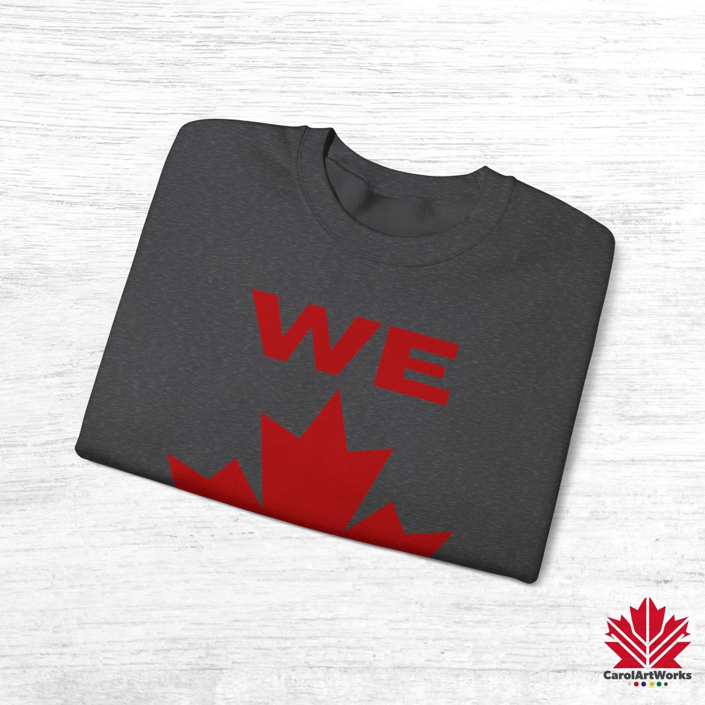 Sweat-shirt unisexe « We Can » avec motif feuille d'érable – Sweat-shirt motivant pour un confort quotidien, fierté canadienne
