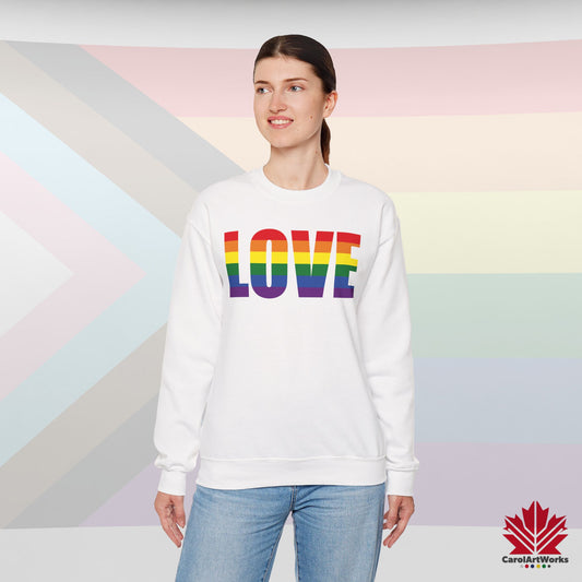 LOVE - Pride Toronto Crewneck Sweatshirt – Unisex Fit – Cozy & Bold