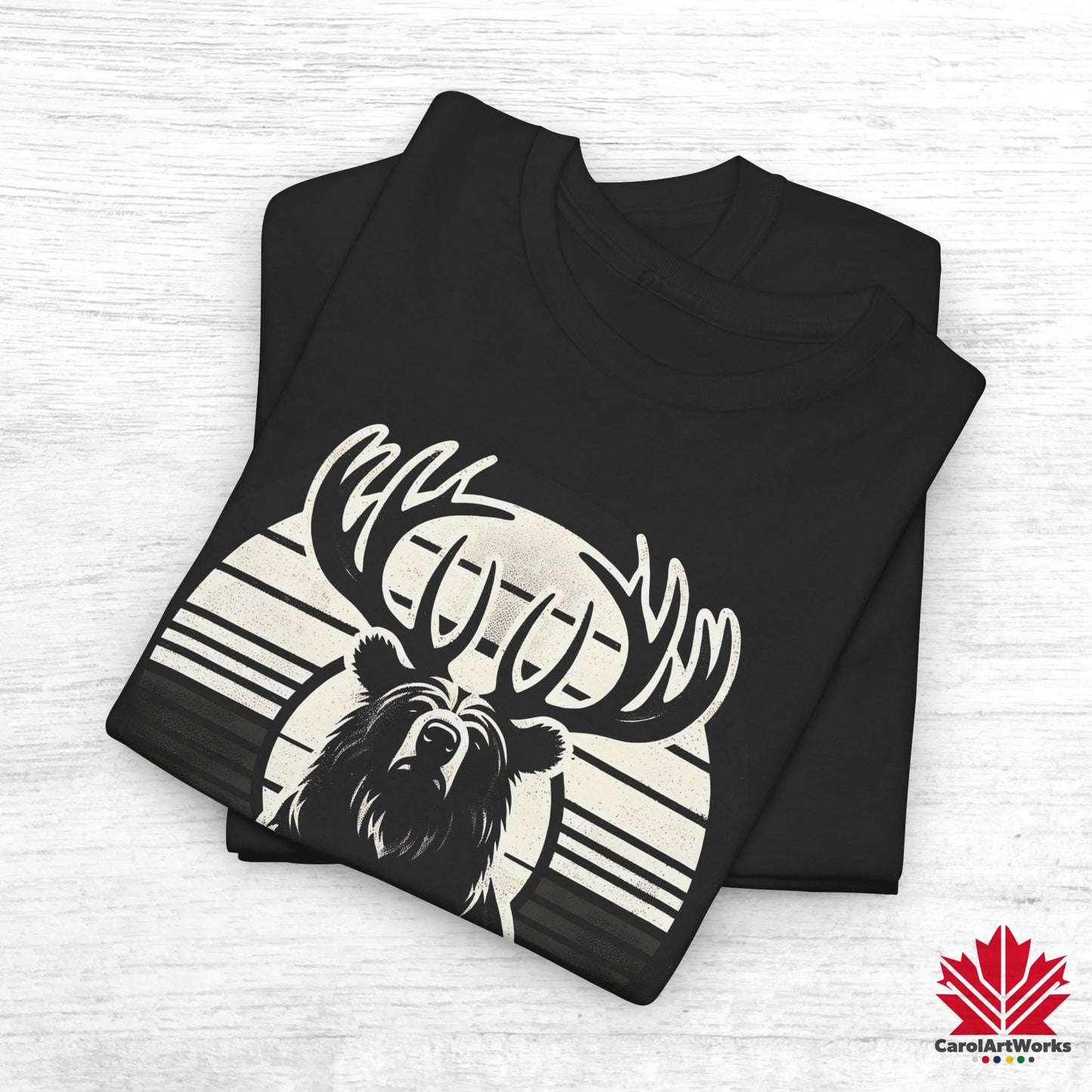 “Wild & Free” Unisex Cotton Tee – Nature Inspired Graphic T-Shirt