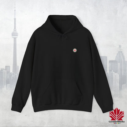 “North Strong” Compass Design Unisex Hoodie – Navigate Adventure with Canadian Pride