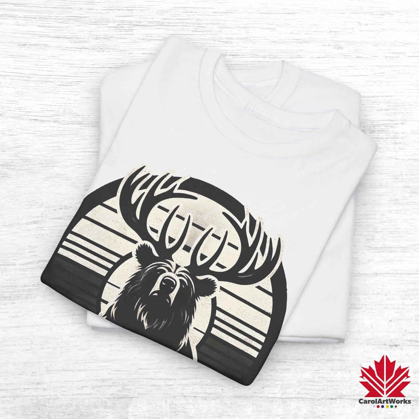“Wild & Free” Unisex Cotton Tee – Nature Inspired Graphic T-Shirt