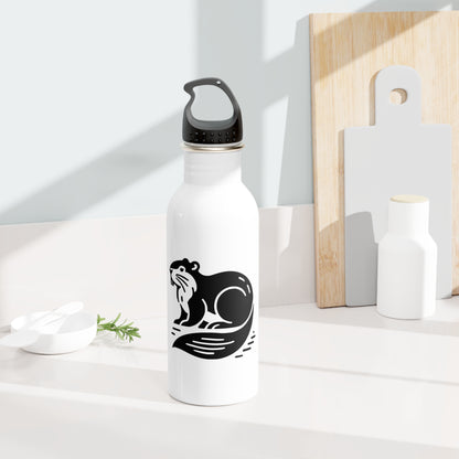 scandinavian minimalistic Design BEAVER Steel Water Bottle – Adventure & Nature Inspired Drinkware