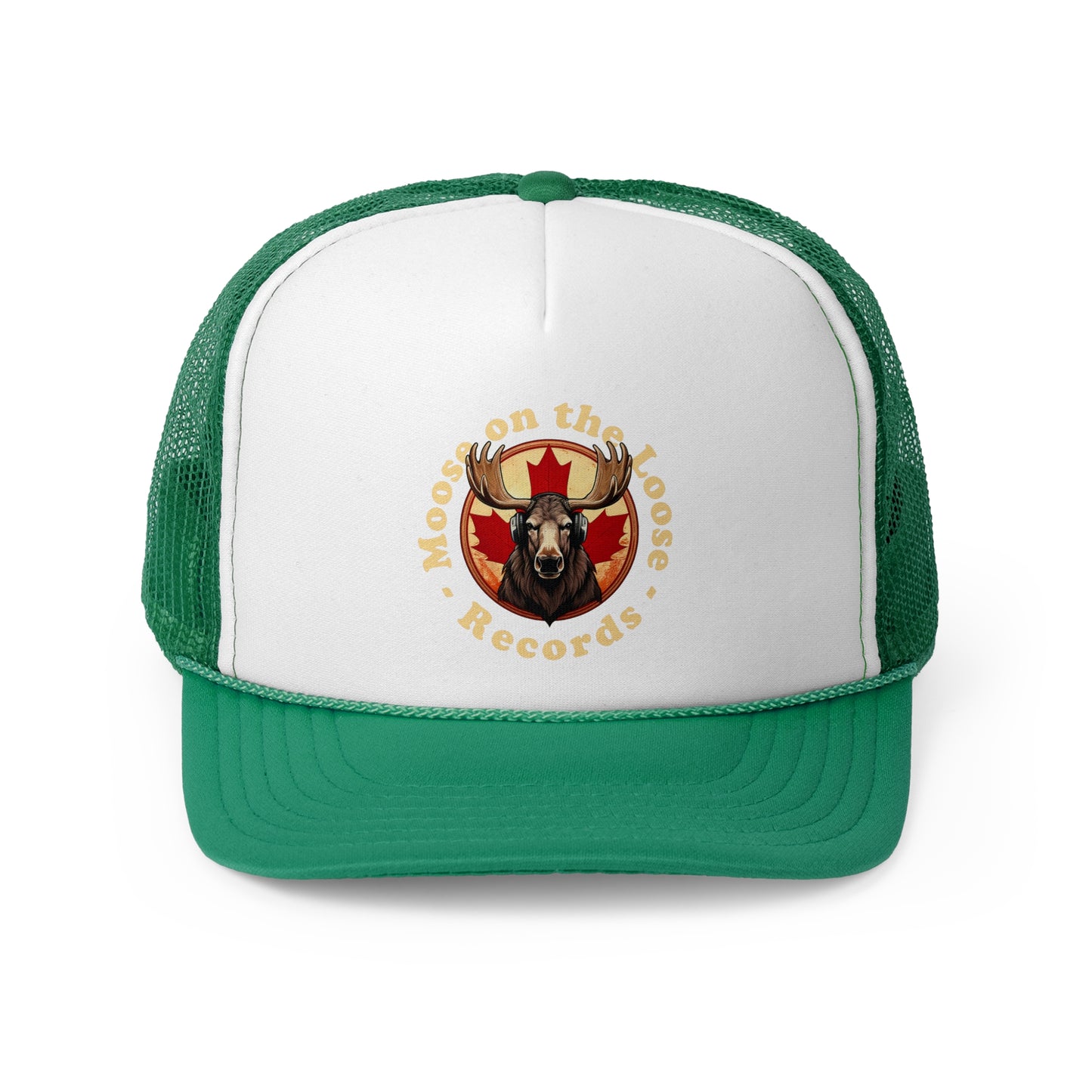 “Moose on the Loose Records” Trucker Hat – Musical Retro Style Hat