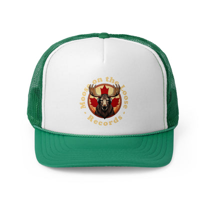 “Moose on the Loose Records” Trucker Hat – Musical Retro Style Hat