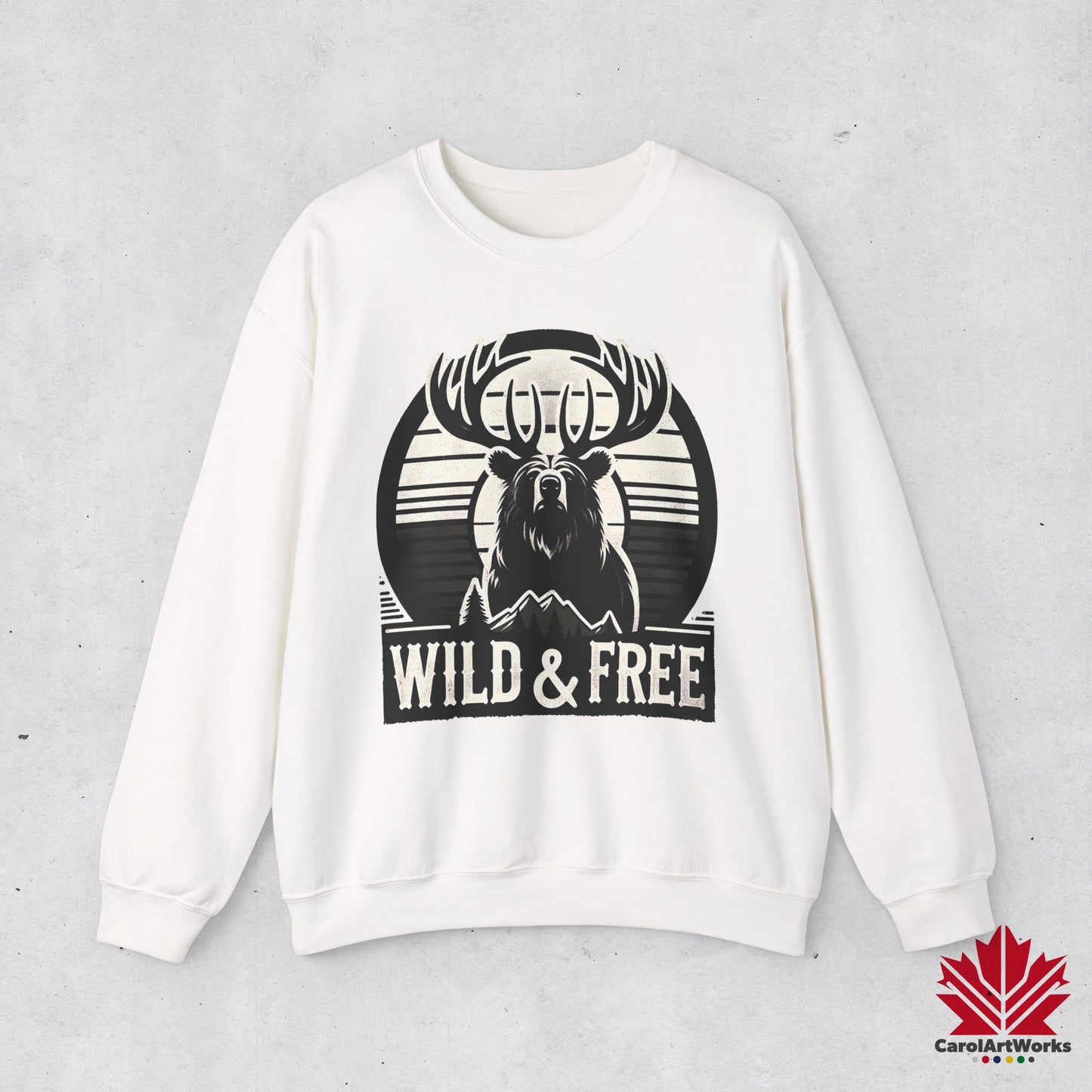 “Wild & Free” Unisex Sweatshirt – Cozy Everyday Essential