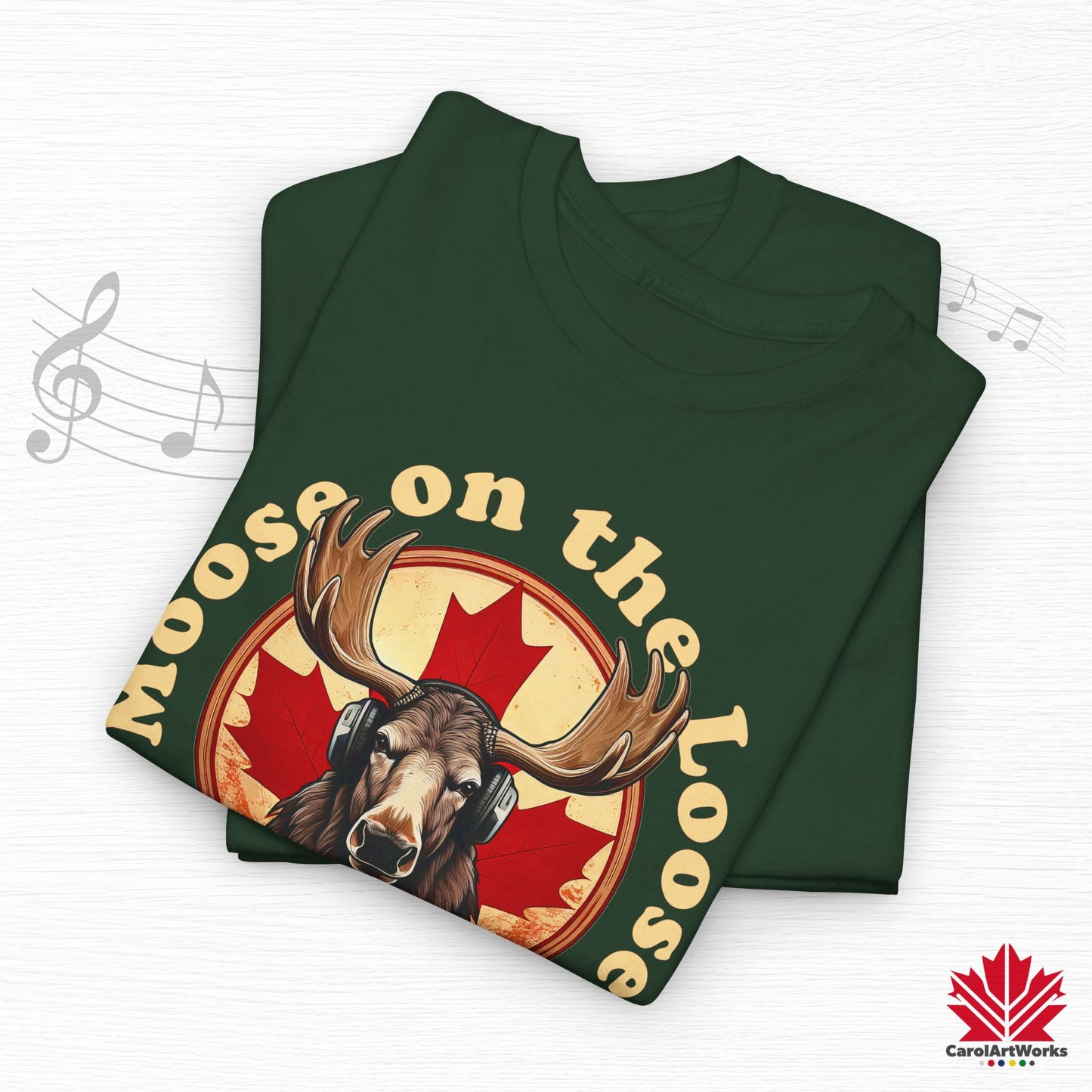 "Moose on the Loose Records" Classic Cotton Tee - Wear the Sound of Canada