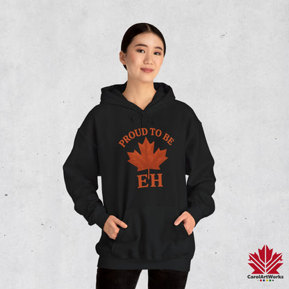 Fier d'être EH – Sweat à capuche confortable avec Maple Attitude