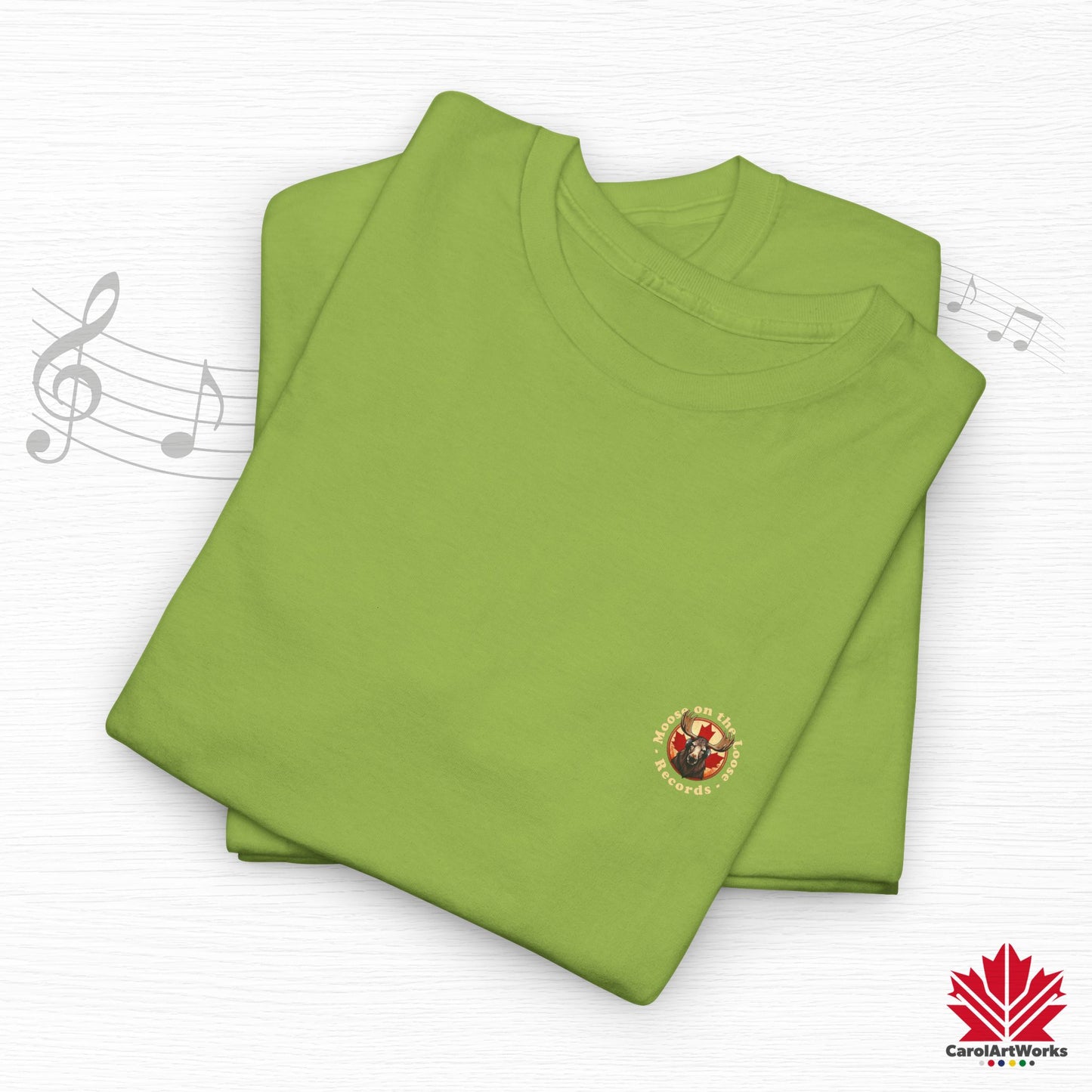 "Moose on the Loose Records" Classic Cotton Tee - Wear the Sound of Canada