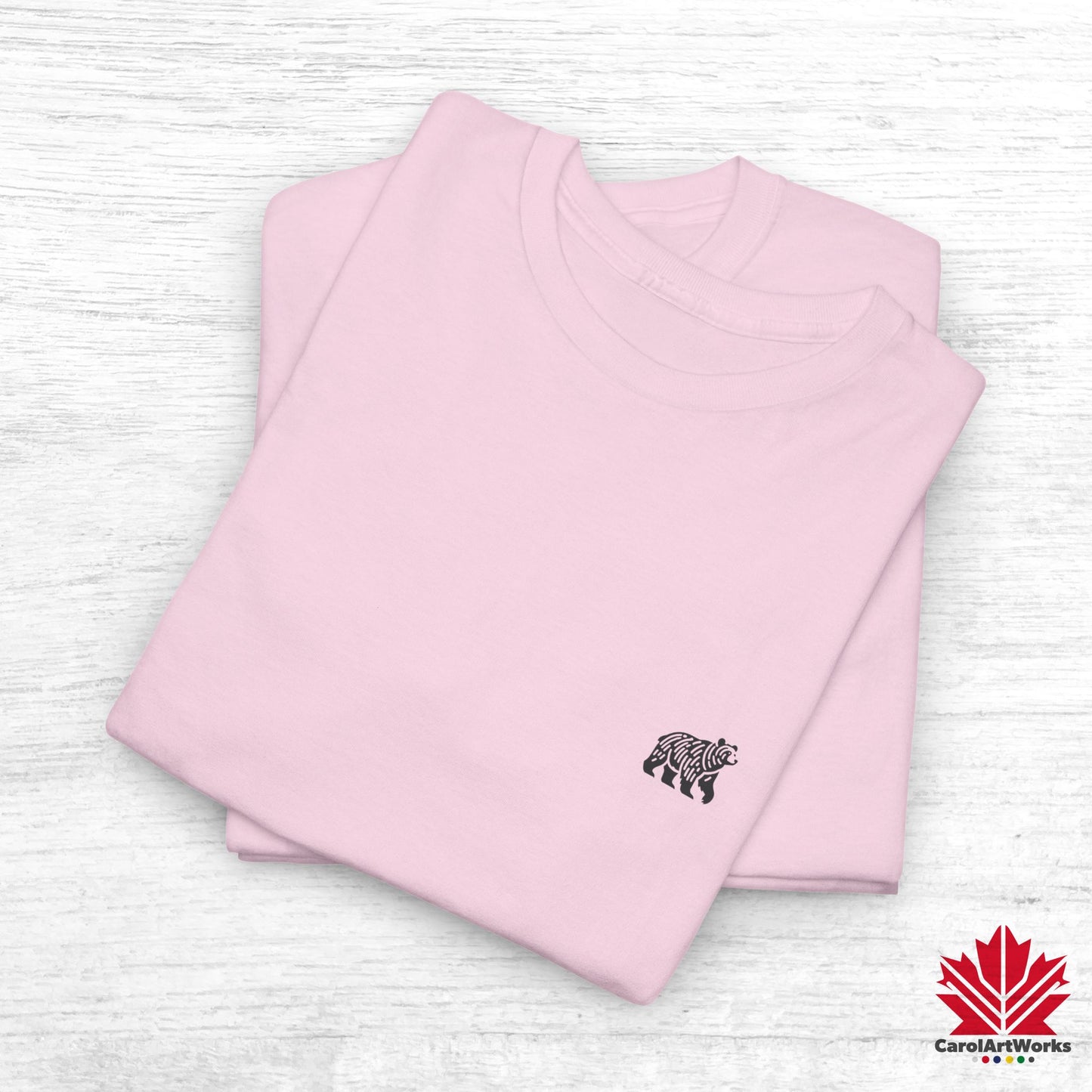 scandinavian minimalistic BEAR Design Unisex Cotton Tee – Casual Everyday Wear