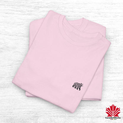 scandinavian minimalistic BEAR Design Unisex Cotton Tee – Casual Everyday Wear