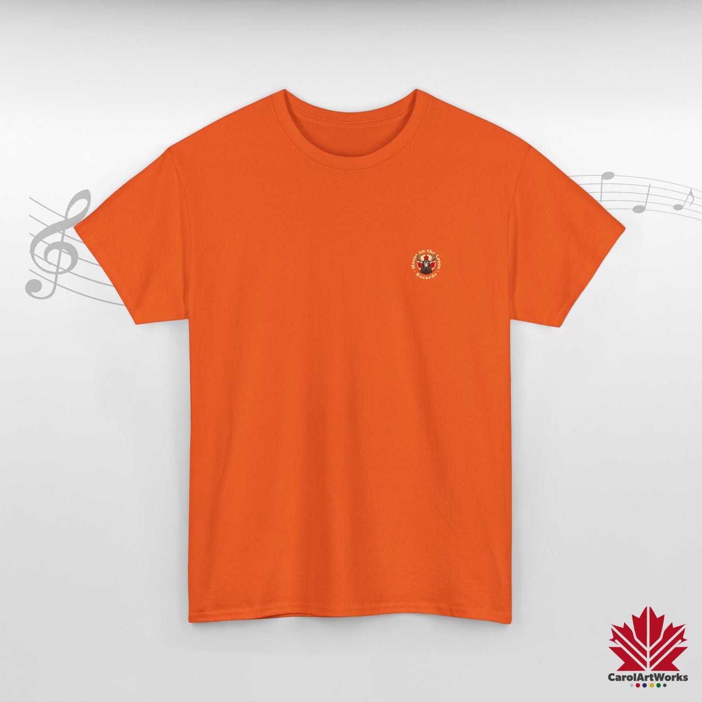 "Moose on the Loose Records" Classic Cotton Tee - Wear the Sound of Canada