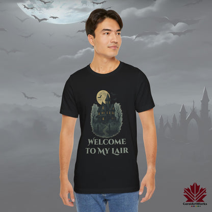 Welcome To My Lair – Funny Halloween Tee | Spooky Bat Cave Vibes Shirt