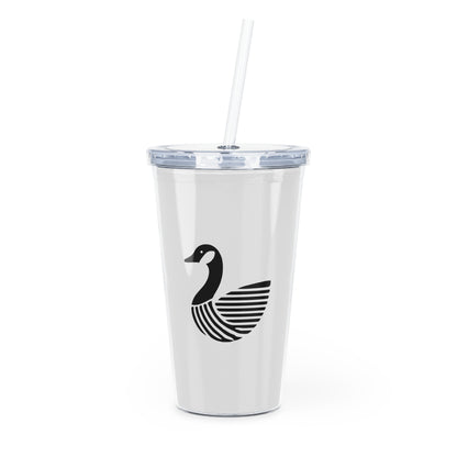 scandinavian minimalistic Design CANADA GOOSE Tumbler with Straw – Nature Inspired Graphic