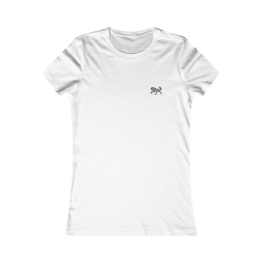 T-shirt minimaliste scandinave WOLF pour femme – Tenue décontractée au quotidien